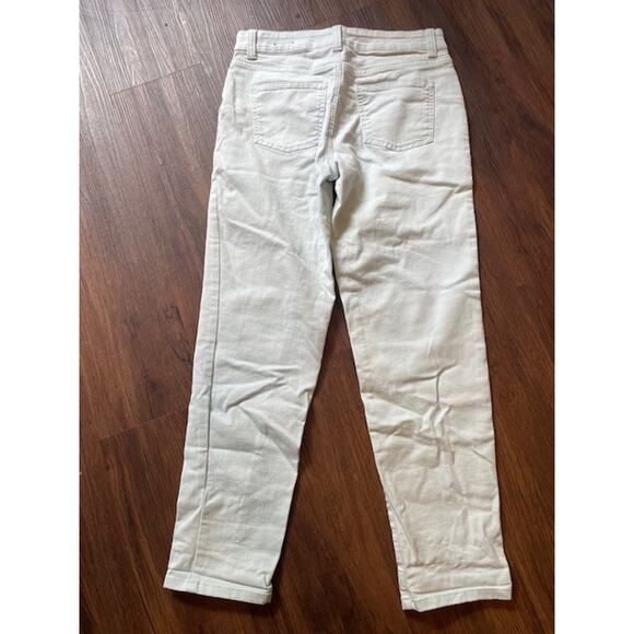 Talbots Size 4 Simply Flattering 5 Pocket Mint Green Stretch Denim Jeans - Picture 2 of 5